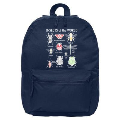 Insects Of The World 16 in Basic Backpack