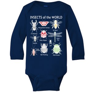 Insects Of The World Baby Long Sleeve Bodysuit