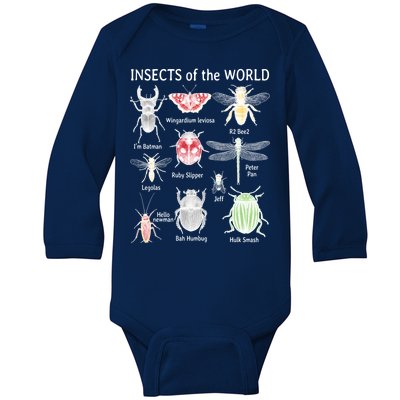 Insects Of The World Baby Long Sleeve Bodysuit