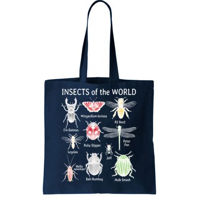 Insects Of The World Tote Bag