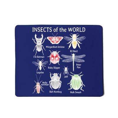 Insects Of The World Mousepad