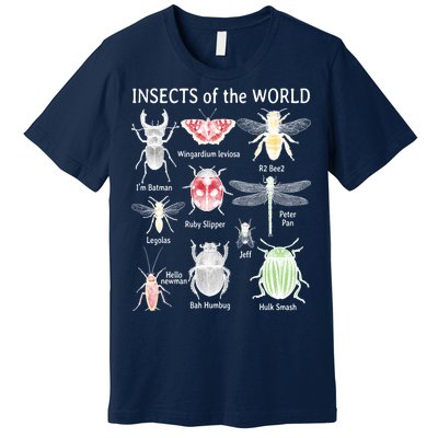 Insects Of The World Premium T-Shirt