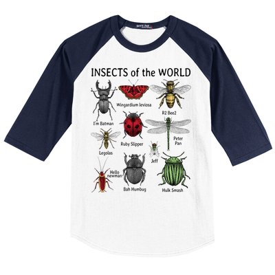 Insects Of The World Baseball Sleeve Shirt