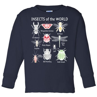 Insects Of The World Toddler Long Sleeve Shirt