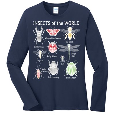 Insects Of The World Ladies Long Sleeve Shirt