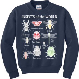 Insects Of The World Kids Sweatshirt