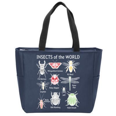 Insects Of The World Zip Tote Bag