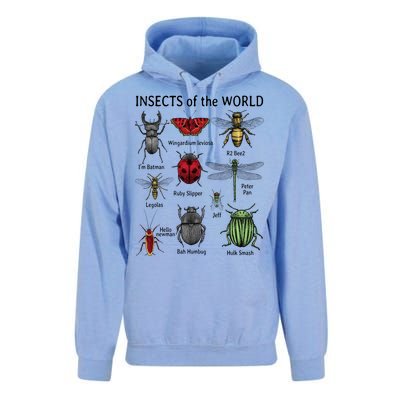 Insects Of The World Unisex Surf Hoodie