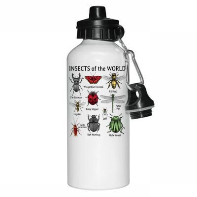 Insects Of The World Aluminum Water Bottle