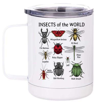 Insects Of The World 12 oz Stainless Steel Tumbler Cup