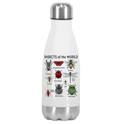 Insects Of The World Stainless Steel Insulated Water Bottle