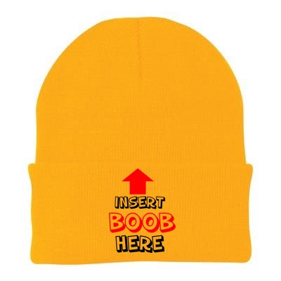 Insert Boob Here Knit Cap Winter Beanie