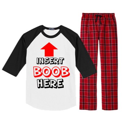 Insert Boob Here Raglan Sleeve Pajama Set