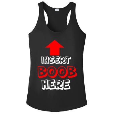 Insert Boob Here Ladies PosiCharge Competitor Racerback Tank