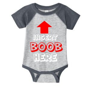 Insert Boob Here Infant Baby Jersey Bodysuit