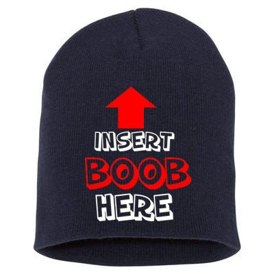 Insert Boob Here Short Acrylic Beanie