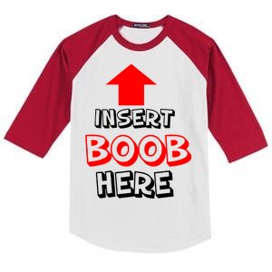 Insert Boob Here Kids Colorblock Raglan Jersey