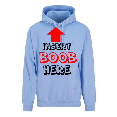 Insert Boob Here Unisex Surf Hoodie