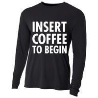 Insert Coffee To Begin Cooling Performance Long Sleeve Crew