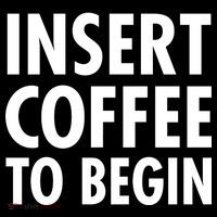 Insert Coffee To Begin Toddler Fine Jersey T-Shirt