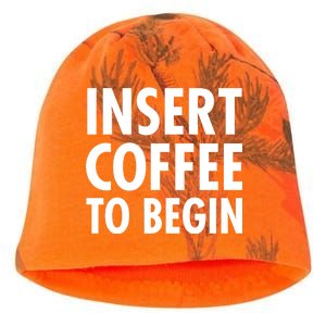 Insert Coffee To Begin Kati - Camo Knit Beanie