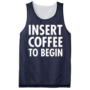 Insert Coffee To Begin Mesh Reversible Basketball Jersey Tank