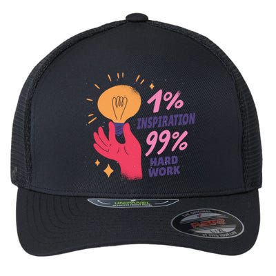 Inspiration And Hard Work Flexfit Unipanel Trucker Cap