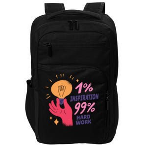 Inspiration And Hard Work Impact Tech Backpack