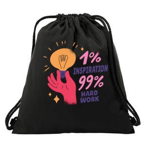 Inspiration And Hard Work Drawstring Bag