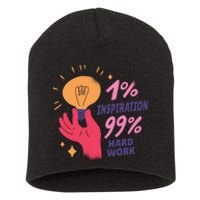 Inspiration And Hard Work Short Acrylic Beanie