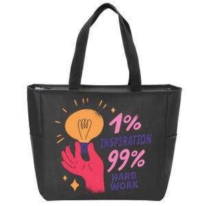 Inspiration And Hard Work Zip Tote Bag