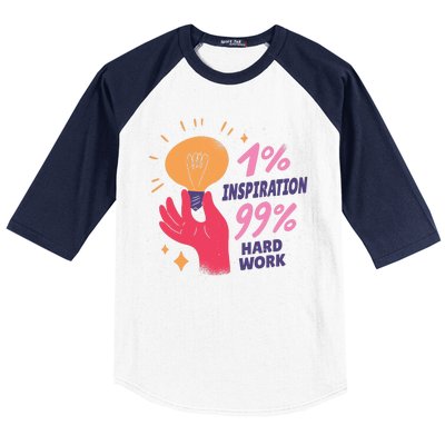 Inspiration And Hard Work Baseball Sleeve Shirt