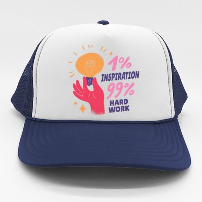 Inspiration And Hard Work Trucker Hat