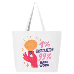 Inspiration And Hard Work 25L Jumbo Tote