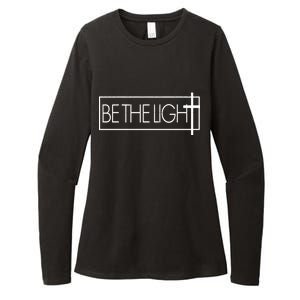 Inspirational Be The Light Womens CVC Long Sleeve Shirt