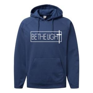 Inspirational Be The Light Performance Fleece Hoodie