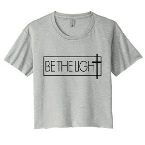 Inspirational Be The Light Women's Crop Top Tee