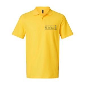 Inspirational Be The Light Softstyle Adult Sport Polo