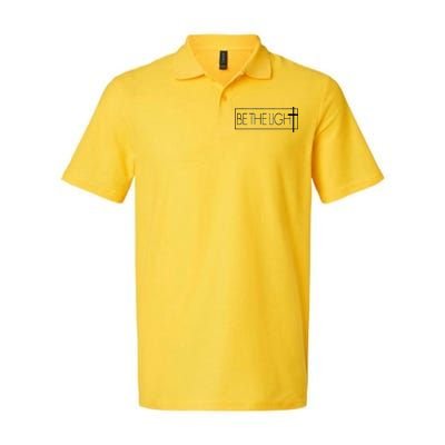 Inspirational Be The Light Softstyle Adult Sport Polo