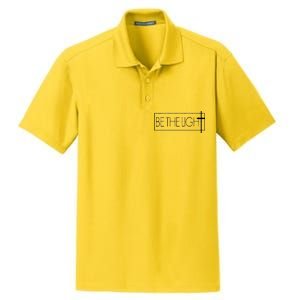 Inspirational Be The Light Dry Zone Grid Polo