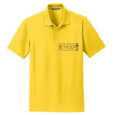 Inspirational Be The Light Dry Zone Grid Polo