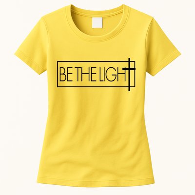 Inspirational Be The Light Womens T-Shirt