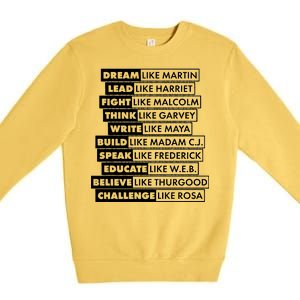 Inspirational Black History Figures Premium Crewneck Sweatshirt