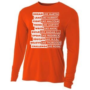 Inspirational Black History Figures Cooling Performance Long Sleeve Crew