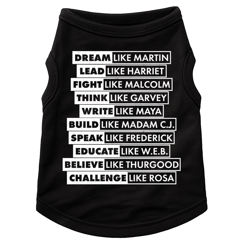 Inspirational Black History Figures Doggie Tank