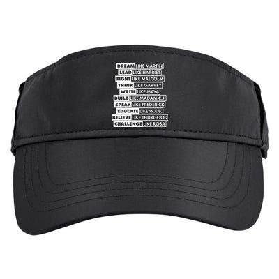 Inspirational Black History Figures Adult Drive Performance Visor