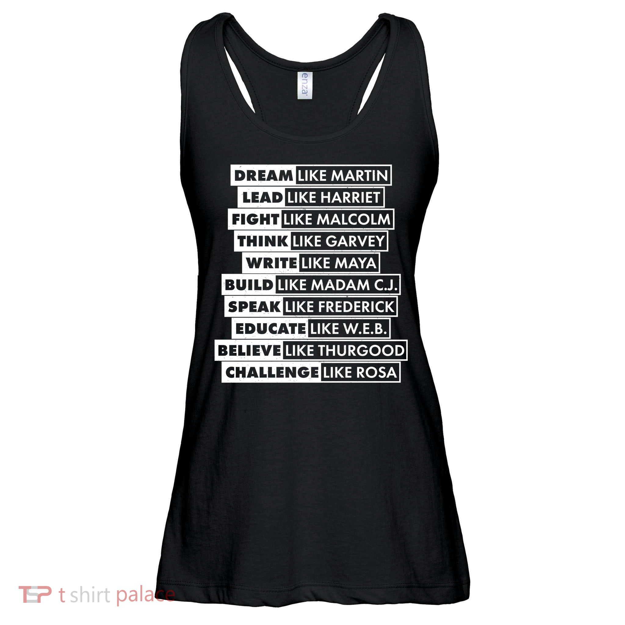 Inspirational Black History Figures Ladies Essential Flowy Tank