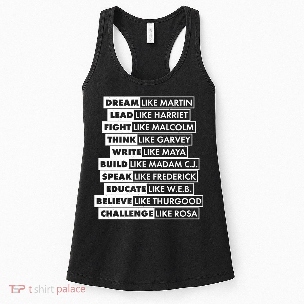 Inspirational Black History Figures Womens Tank Top