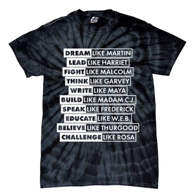 Inspirational Black History Figures Tie-Dye T-Shirt