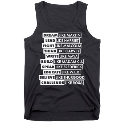Inspirational Black History Figures Tank Top